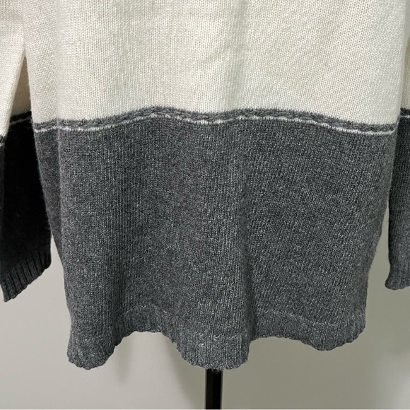 M Made In Italy Striped Sweater Wool Cashmere Blend Knit - Picture 5 of 11